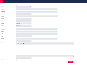 Kompletný formulár hosťa