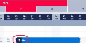 Drag and drop presun rezervácie