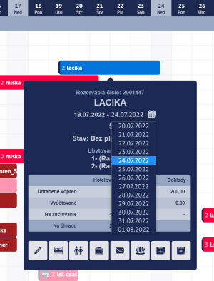 Predlženie rezervácie